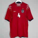 2004/06 ENGLAND GERRARD #4 AWAY SHIRT (XXL) UMBRO