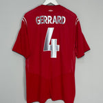 2004/06 ENGLAND GERRARD #4 AWAY SHIRT (XXL) UMBRO