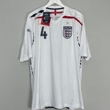 2007/09 ENGLAND GERRARD #4 *BNWT* HOME SHIRT (XXL) UMBRO