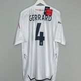 2007/09 ENGLAND GERRARD #4 *BNWT* HOME SHIRT (XXL) UMBRO