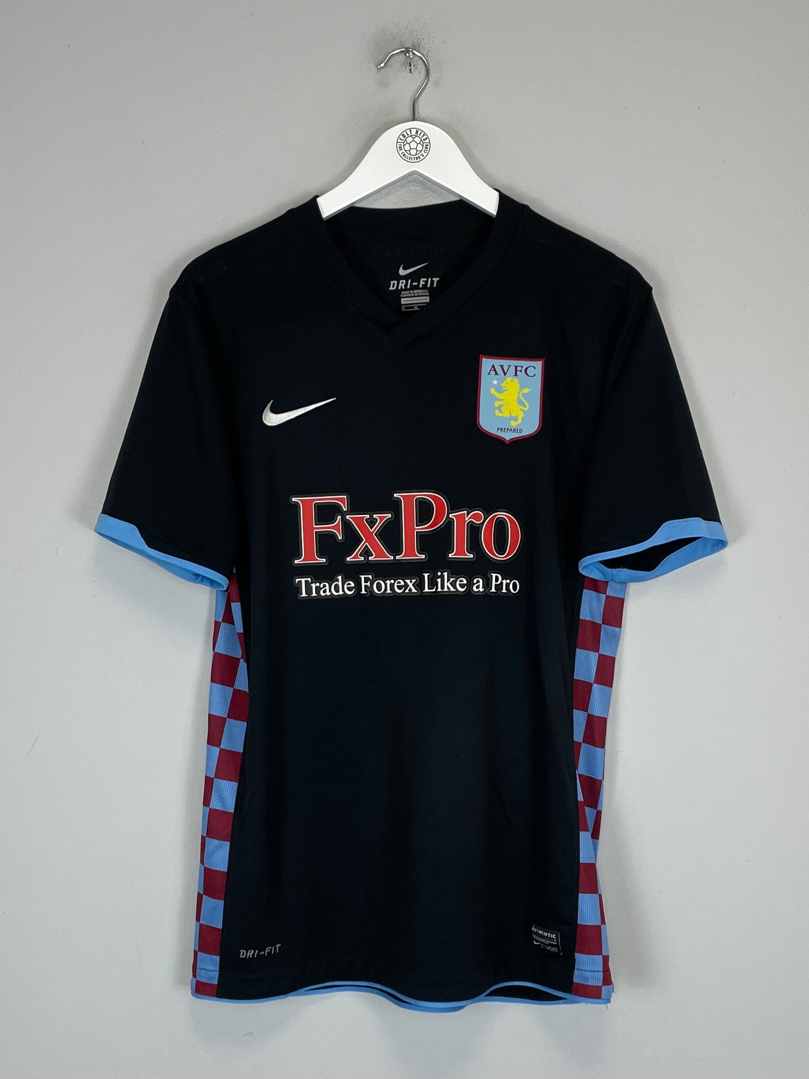 2010/11 Aston Villa away shirt Nike #8 Robert Pires medium size, excellent condition, featuring blue and red design.