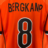 1998/00 NETHERLANDS BERGKAMP #8 HOME SHIRT (M) NIKE