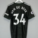 2020/21 MANCHESTER UNITED VAN DE BEEK #34 AWAY SHIRT (M) ADIDAS