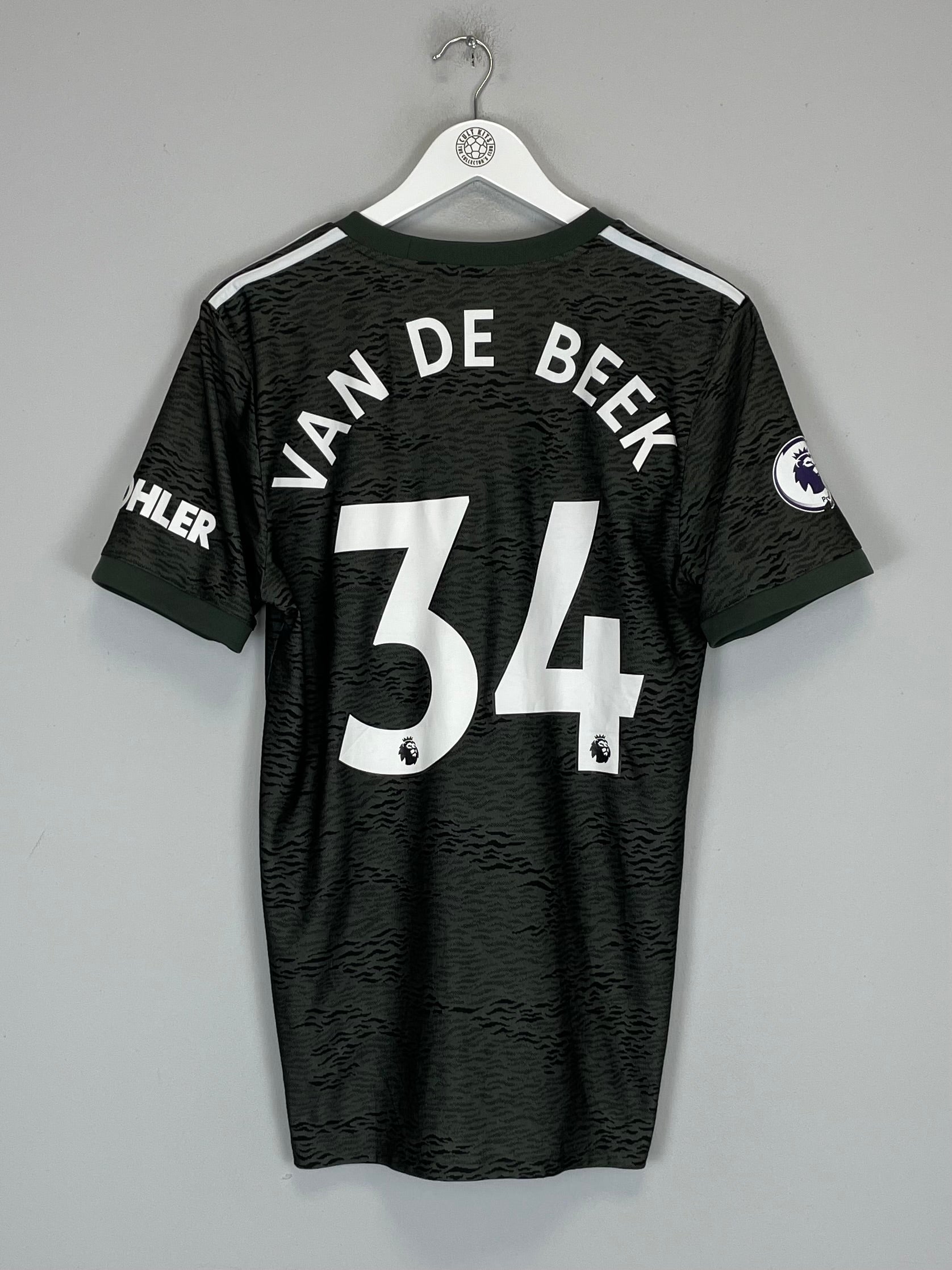 2020/21 MANCHESTER UNITED VAN DE BEEK #34 AWAY SHIRT (M) ADIDAS