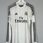 2018/19 Real Madrid James #10 long sleeve home shirt in white by Adidas, size Large, in very good condition.