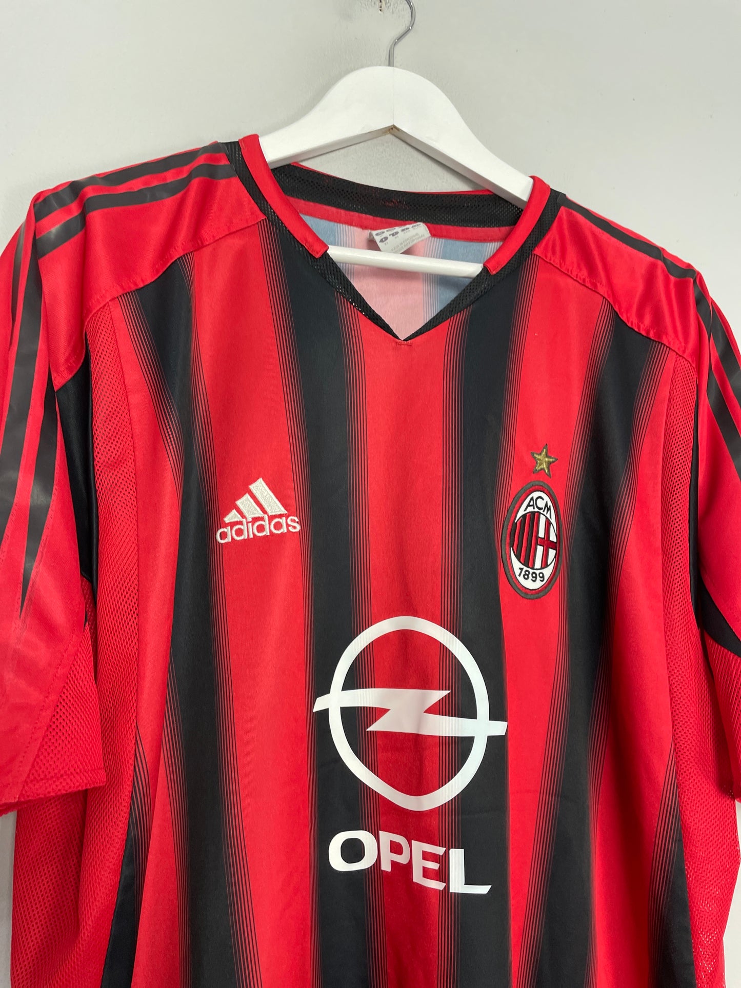 2004/05 AC MILAN SHEVCHENKO #7 HOME SHIRT (XL) ADIDAS