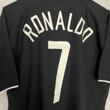 2003/05 MANCHESTER UNITED RONALDO #7 AWAY SHIRT (L) NIKE