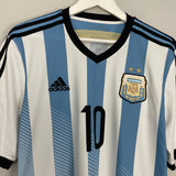 2014/15 ARGENTINA MESSI #10 HOME SHIRT (M) ADIDAS