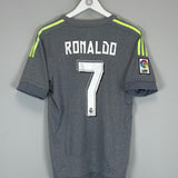 2014/15 REAL MADRID RONALDO #7 AWAY SHIRT (M) ADIDAS