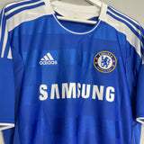 2011/12 CHELSEA DROGBA #11 HOME SHIRT (L) ADIDAS