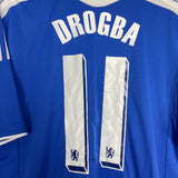 2011/12 CHELSEA DROGBA #11 HOME SHIRT (L) ADIDAS