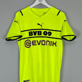 2021/22 Dortmund Bellingham #22 home shirt in bright yellow, medium size, Puma brand, excellent condition.