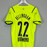 2021/22 Borussia Dortmund home shirt with Jude Bellingham #22, size medium, Puma logo, excellent condition.