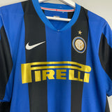 2008/09 INTER MILAN ADRIANO #10 HOME SHIRT (L) NIKE