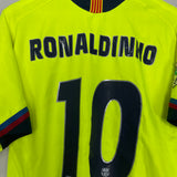 2005/06 BARCELONA RONALDINHO #10 AWAY SHIRT (L) NIKE