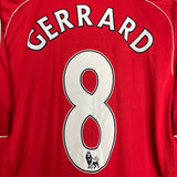 2006/08 LIVERPOOL GERRARD #8 HOME SHIRT (XL) ADIDAS