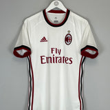 2017/18 AC Milan away shirt by Adidas in excellent condition, size small, featuring Emirates sponsorship logo.