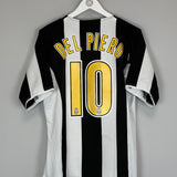 2004/05 JUVENTUS DEL PIERO #10 HOME SHIRT (M) NIKE