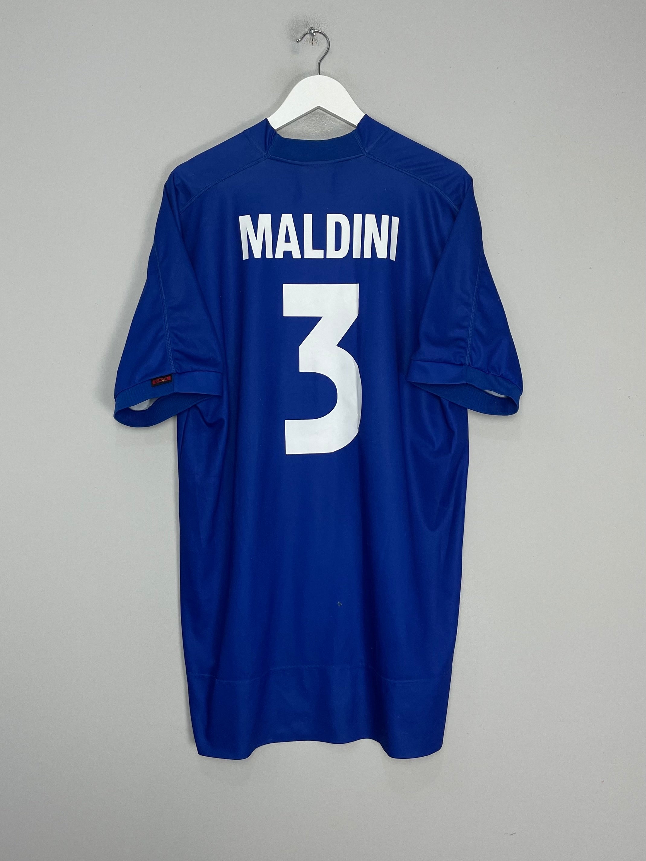 1998/99 ITALY MALDINI #3 HOME SHIRT (XXL) KAPPA