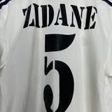 2002/03 REAL MADRID ZIDANE #5 C/L HOME SHIRT (S) ADIDAS