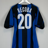 2004/05 INTER MILAN RECOBA #20 HOME SHIRT (L) NIKE