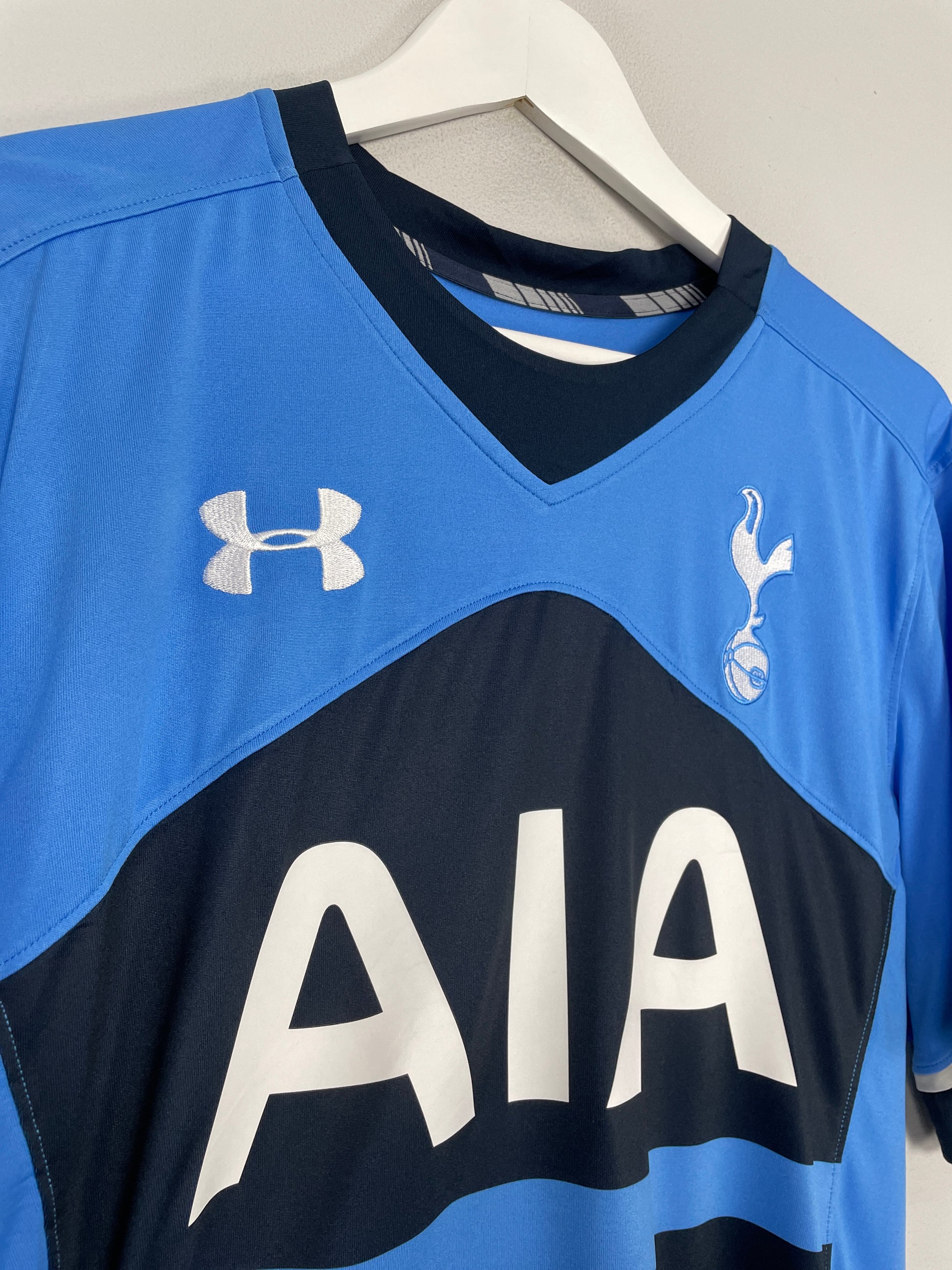 Tottenham Hotspur FC Away Jersey Under Armour Blue Shirt Size Boys L #10  Soccer