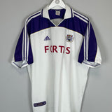 2000/01 Anderlecht Vanderhaegue #4 home shirt XXL by Adidas, in very good condition with faint spots.