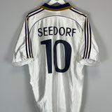 1998/00 REAL MADRID SEEDORF #10 HOME SHIRT (L) ADIDAS