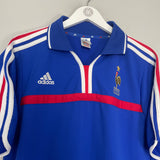 2000/02 FRANCE ZIDANE #10 HOME SHIRT (L) ADIDAS