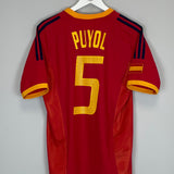 2002/04 SPAIN PUYOL #5 HOME SHIRT (S) ADIDAS