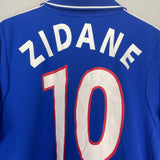 2000/02 FRANCE ZIDANE #10 HOME SHIRT (L) ADIDAS