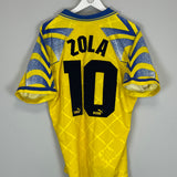 1995/96 PARMA ZOLA #10 HOME SHIRT (L) PUMA