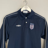 2001/02 ENGLAND L/S POLO SHIRT (XS) UMBRO