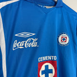 2007/09 CRUZ AZUL HOME SHIRT (L.WOMENS) UMBRO