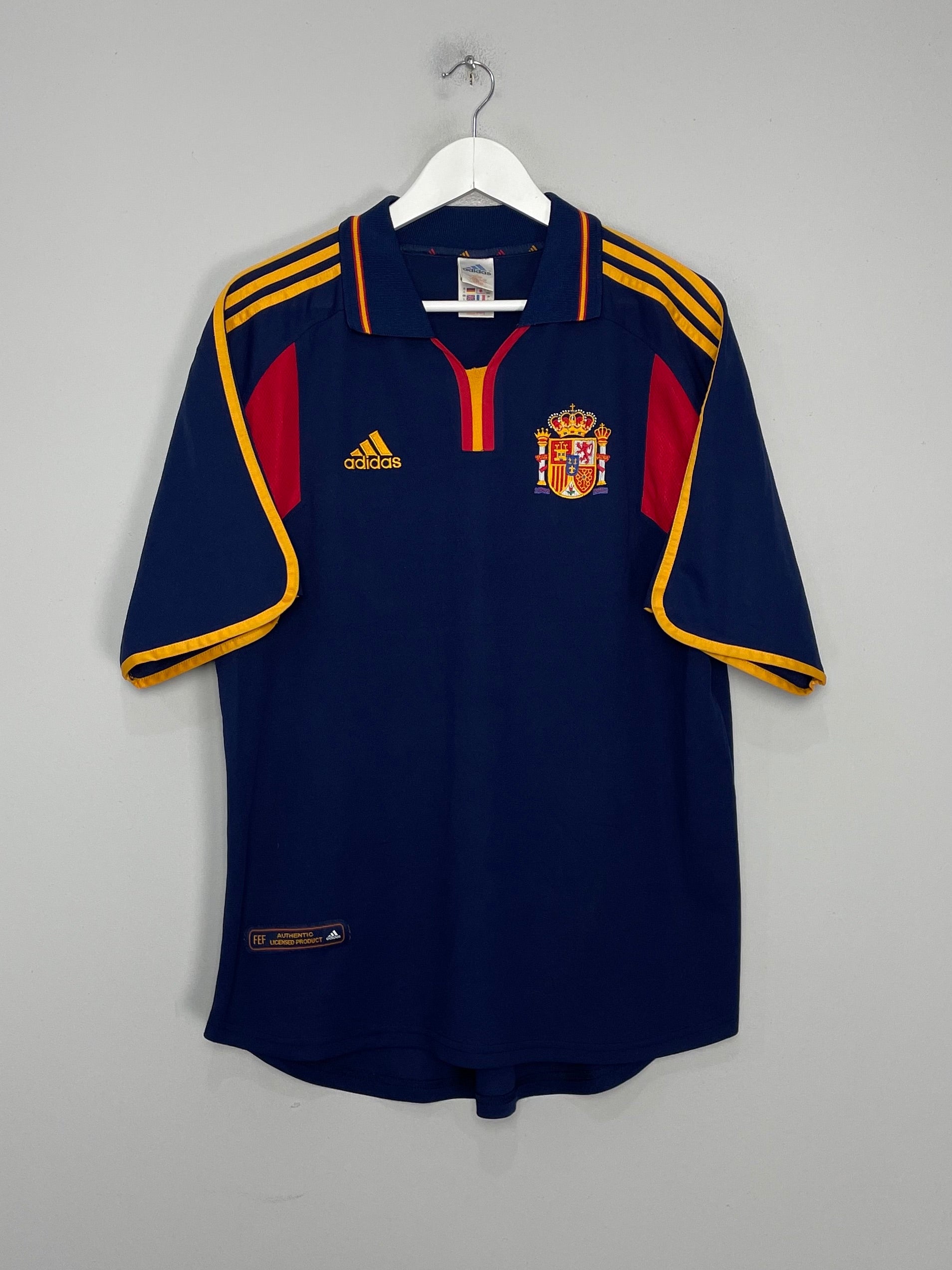 2000/02 SPAIN AWAY SHIRT (L) ADIDAS