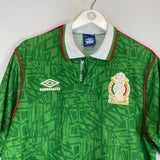 1994 MEXICO HOME SHIRT (L) UMBRO