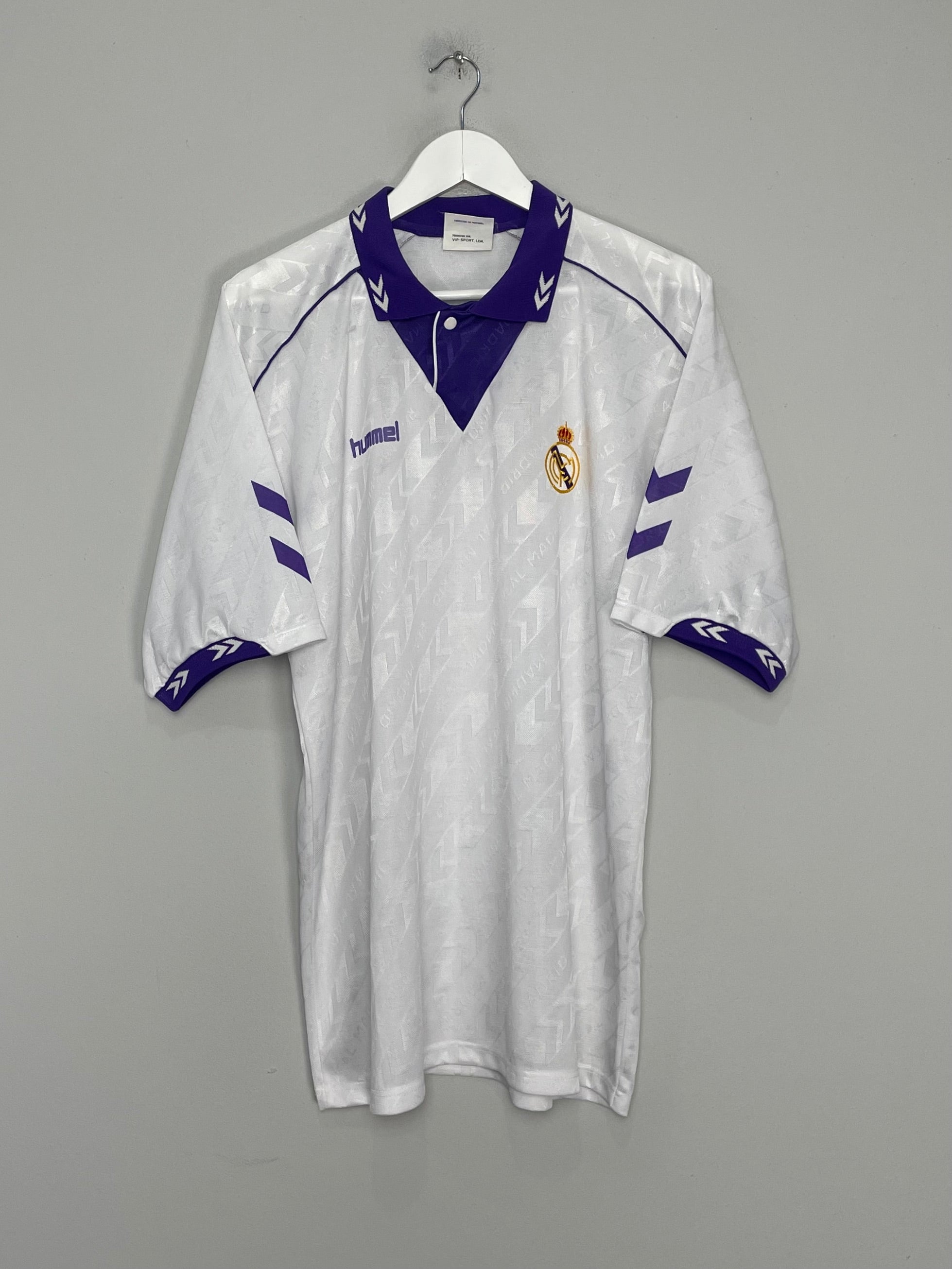 1993/94 REAL MADRID HOME SHIRT (XL) HUMMEL