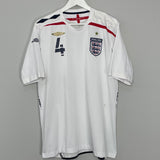 2007/09 ENGLAND GERRARD #4 HOME SHIRT (XL) UMBRO