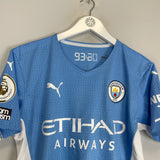 2021/22 MANCHESTER CITY FODEN #47 *MATCH ISSUE* HOME SHIRT (S) PUMA