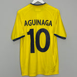 2003/05 ECUADOR AGUINAGA #10 HOME SHIRT (L) MARATHON