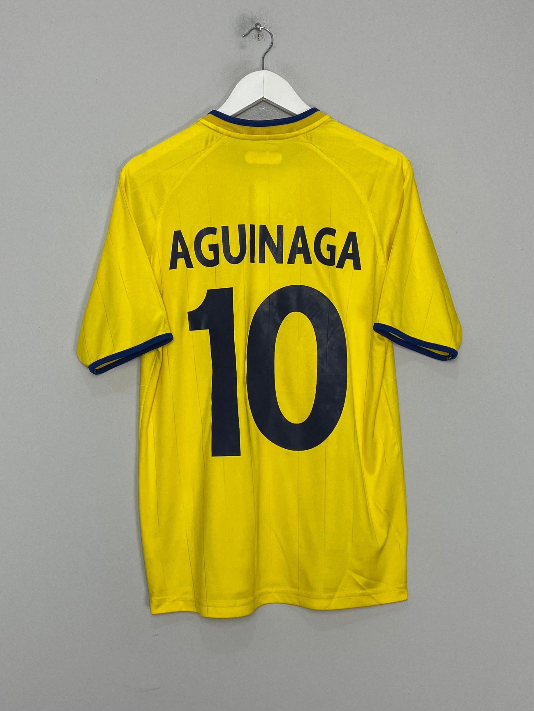 2003/05 ECUADOR AGUINAGA #10 HOME SHIRT (L) MARATHON