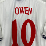 1999/01 ENGLAND OWEN #10 *BNWT* SIGNED HOME SHIRT (XXL) UMBRO