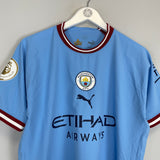 2022/23 MANCHESTER CITY BERNARDO #20 *PLAYER ISSUE + SIGNED* HOME SHIRT (M) PUMA