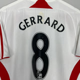 2007/08 LIVERPOOL GERRARD #8 AWAY SHIRT (M) ADIDAS