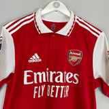 2022/23 ARSENAL SAKA #7 *MATCH WORN* HOME SHIRT (M) ADIDAS