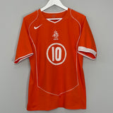 2004/06 NETHERLANDS V.NISTELROOY #10 HOME SHIRT (M) NIKE