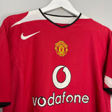 2004/06 MANCHESTER UNITED RONALDO #7 HOME SHIRT (M) NIKE