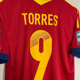 2012/13 SPAIN TORRES #9 CONFEDERATIONS CUP HOME SHIRT (M) ADIDAS