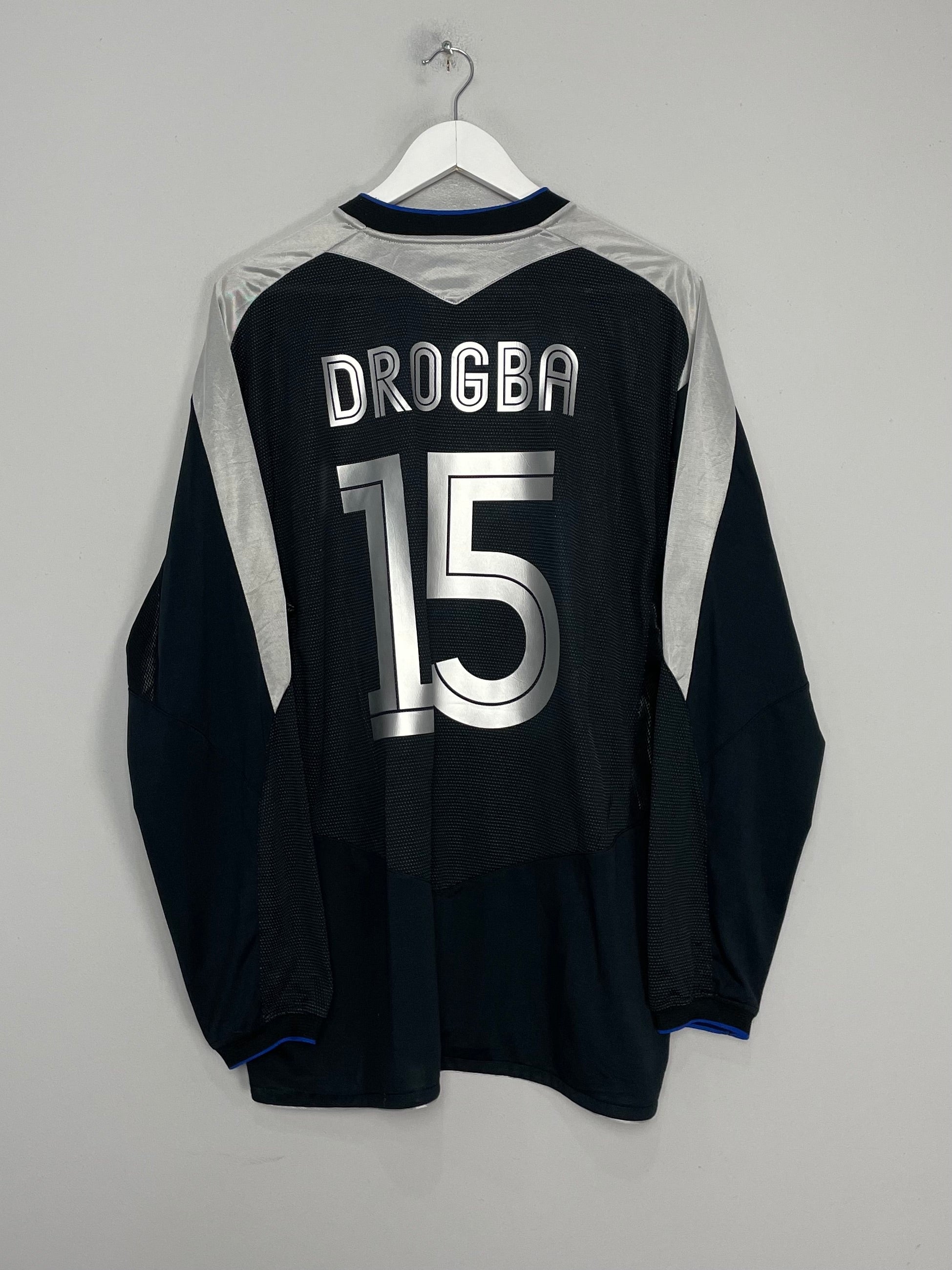 2003/04 CHELSEA DROGBA #15 L/S THIRD SHIRT (XXL) UMBRO