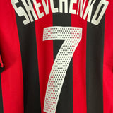 2003/04 AC MILAN SHEVCHENKO #7 HOME SHIRT (L) ADIDAS